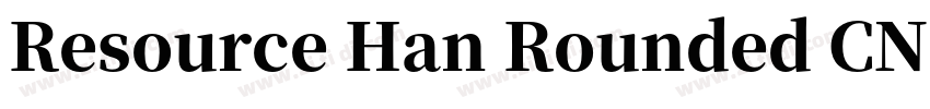 Resource Han Rounded CN Heavy字体转换